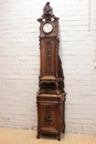 Louis XV style Grandfather clock in Walnut, France 19th century