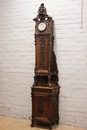 Louis XV style Grandfather clock in Walnut, France 19th century