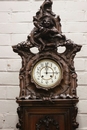 Louis XV style Grandfather clock in Walnut, France 19th century