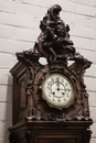 Louis XV style Grandfather clock in Walnut, France 19th century