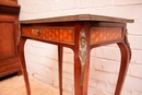 Louis XV style Vanity in Marquetery and bronze, France 19th century