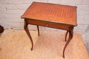 Louis XV style Vanity in Marquetery and bronze, France 19th century