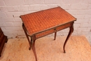 Louis XV style Vanity in Marquetery and bronze, France 19th century