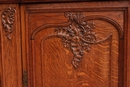 Louis XV style Cabinet in Oak, Belgium 19th century