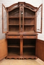 Louis XV style Cabinet in Oak, Belgium 19th century