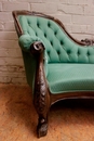 Louis XV style Long chair in Walnut, France 1900