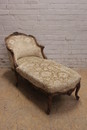 Louis XV style Long chair in Walnut, France 19th century