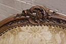 Louis XV style Long chair in Walnut, France 19th century