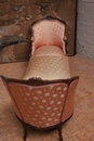 Louis XV style Long chair in Walnut, France 19th century