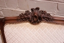 Louis XV style Pair sofa's in Walnut, France 1900