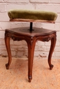 Louis XV style Piano stool in Walnut, France 19th century