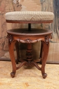 Louis XV style Piano stool in Walnut, France 19th century