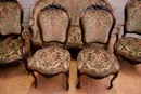 Louis XV style Sofa set in palisander, France 19th century