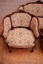 Louis XV style Sofa set in Walnut, France 19th century