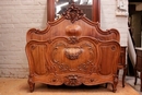 Louis XV style Bed in mahogany, France 19th century