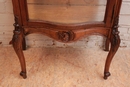 Louis XV style Display cabinet in Walnut, France 19th century