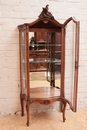 Louis XV style Display cabinet in Walnut, France 19th century