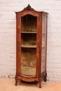 Louis XV style Display cabinet in Walnut, France 1900