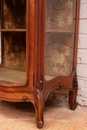 Louis XV style Display cabinet in Walnut, France 1900