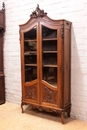 Louis XV style Bookcase in Walnut, France 19th century