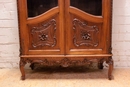 Louis XV style Bookcase in Walnut, France 19th century