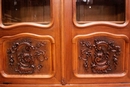 Louis XV style Bookcase in Walnut, France 19th century