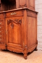 Louis XV style Cabinet in Walnut, France 19th century