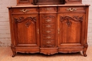 Louis XV style Cabinet in Walnut, France 19th century