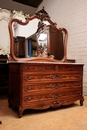 Louis XV style Commode in mahogany, France 19th century