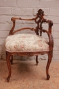 Louis XV style Corner chair in Walnut, France 19th century