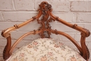 Louis XV style Corner chair in Walnut, France 19th century