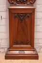 Louis XV style Grandfather clock in Walnut, France 1900