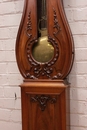 Louis XV style Grandfather clock in Walnut, France 1900