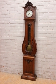 Louis XV  style Grandfather clock in walnut