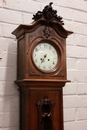 Louis XV style Grandfather clock in Walnut, France 1900