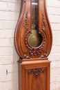 Louis XV style Grandfather clock in Walnut, France 1900