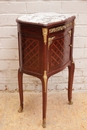 Louis XV style Night stand in mahogany & bronze, France 19th century