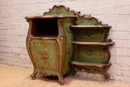 Louis XV style Cabinet in paint wood 19th century