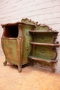 Louis XV style Cabinet in paint wood 19th century