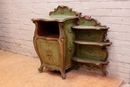 Louis XV style Cabinet in paint wood 19th century