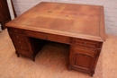 Louis XV style Desk in Oak, France 1900