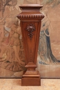 Louis XV style Pedestal in Walnut, France 19th century