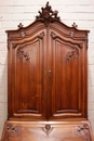 Louis XV style Secretary desk in Walnut, France 19th century