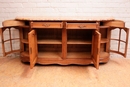 Louis XV style Sideboard in oak and marble, France 19th century