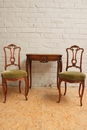 Louis XV style Vanity and chairs in Walnut, France 19th century