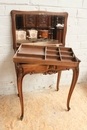 Louis XV style Vanity and chairs in Walnut, France 19th century