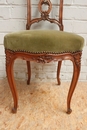 Louis XV style Vanity and chairs in Walnut, France 19th century