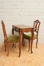 Louis XV style Vanity and chairs in Walnut, France 19th century