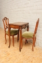 Louis XV style Vanity and chairs in Walnut, France 19th century