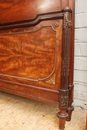 Louis XVI style Bed in mahogany & bronze, France 19th century